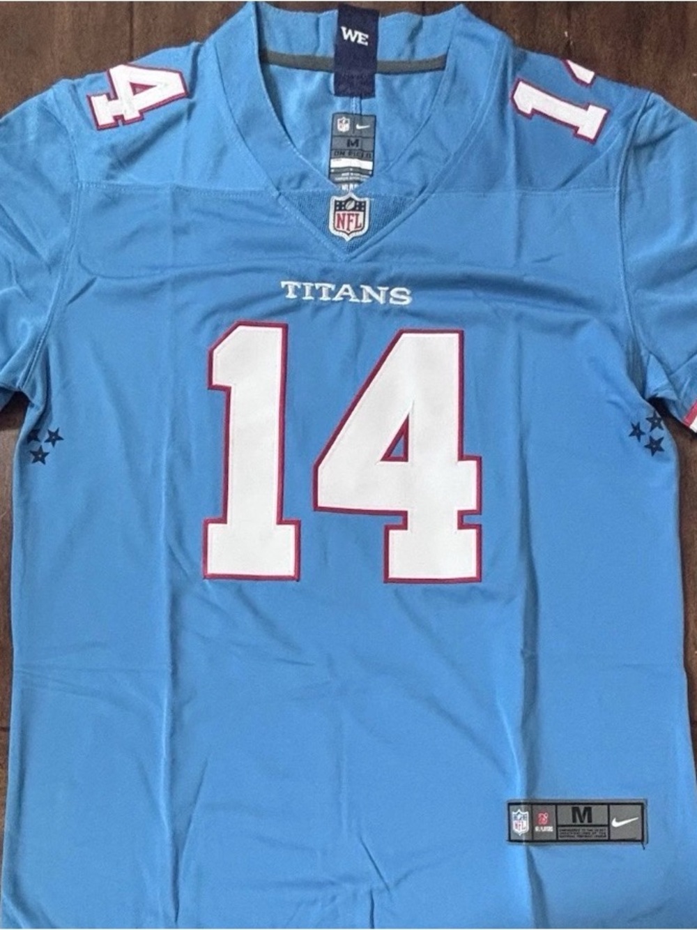Tennessee Titans Carnell Tate Blue Jersey Adult Medium NWT